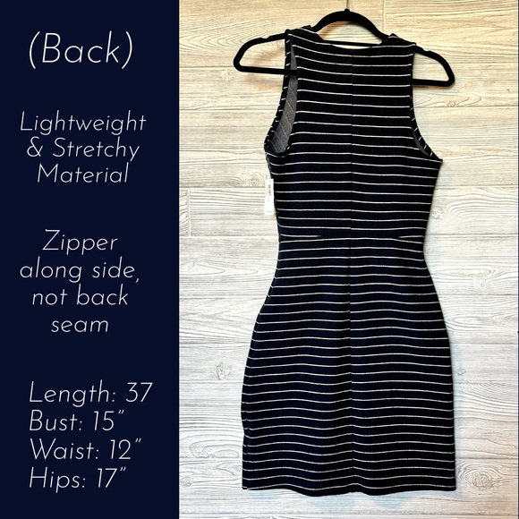 NWT Navy & White Pin Stripe dress - Picture 2 of 6